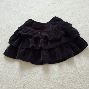 Hanna Andersson Black Tiered Ruffle Skirt sz3